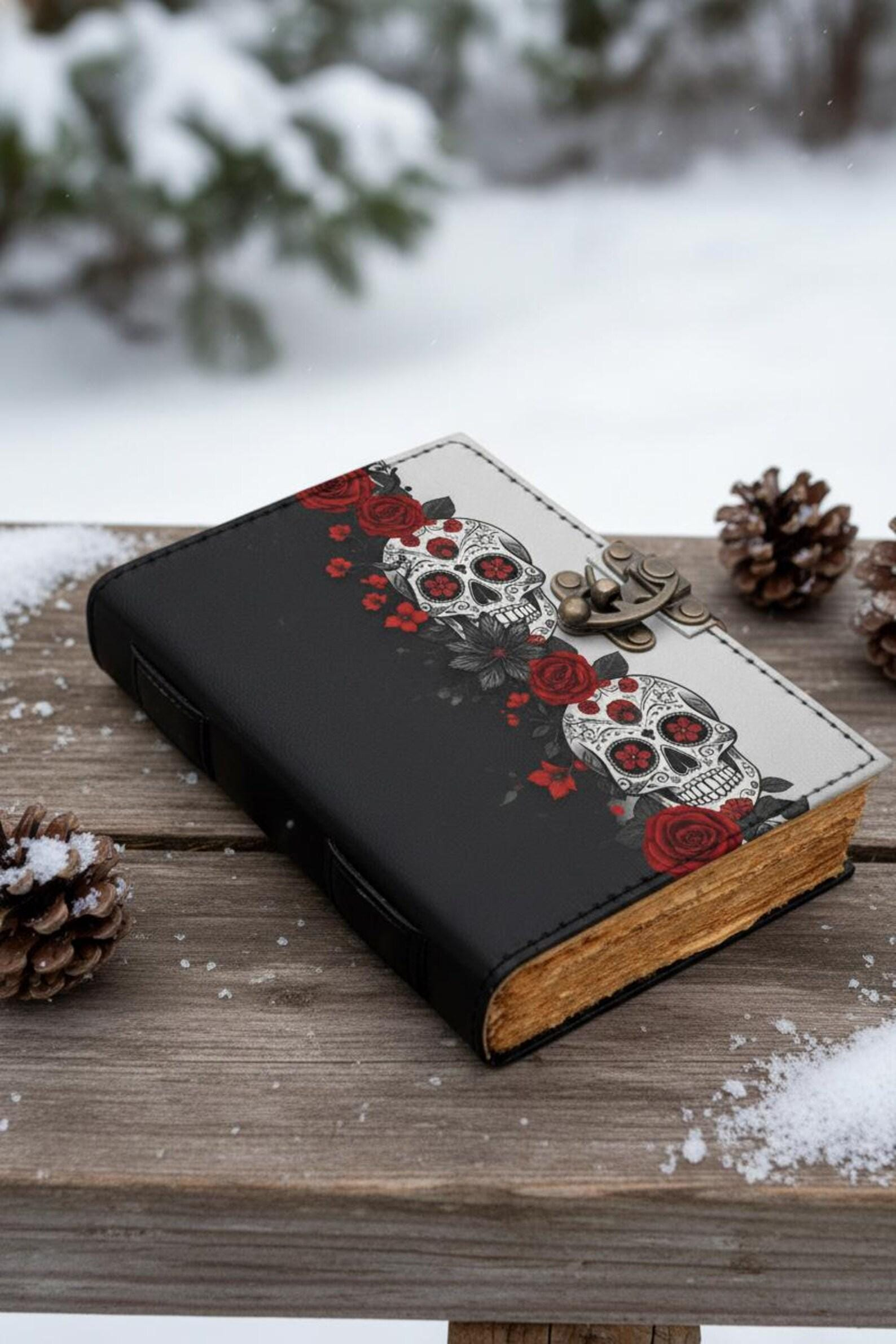 Sugar Skull Red Rose Vintage Journal - Image 3