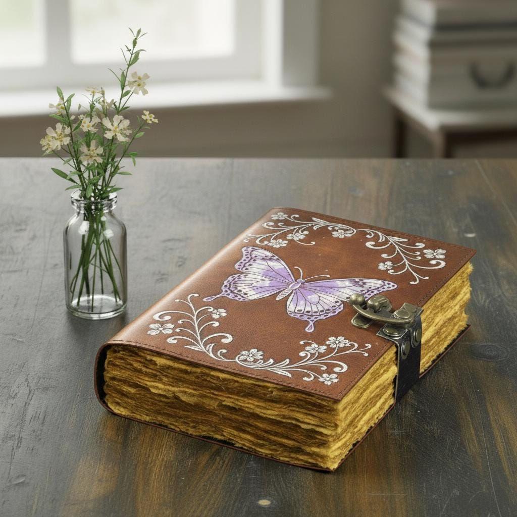 Butterfly Floral Vintage Journal - Image 3