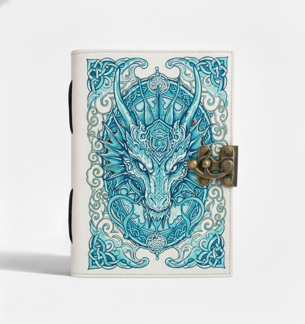 Turquoise Dragon Vintage Journal - Image 2