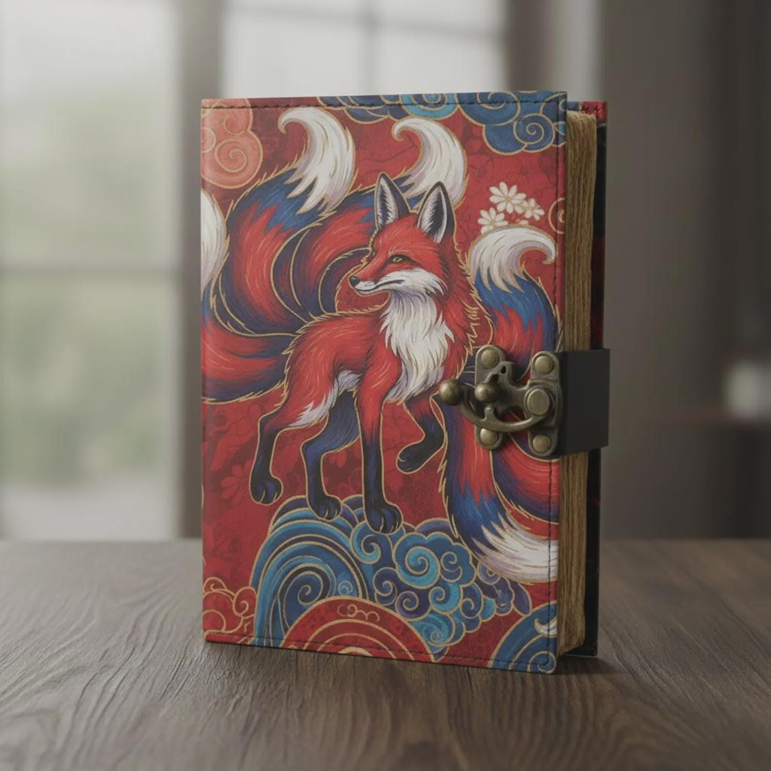 Nine-Tailed Fox Wave Vintage Journal