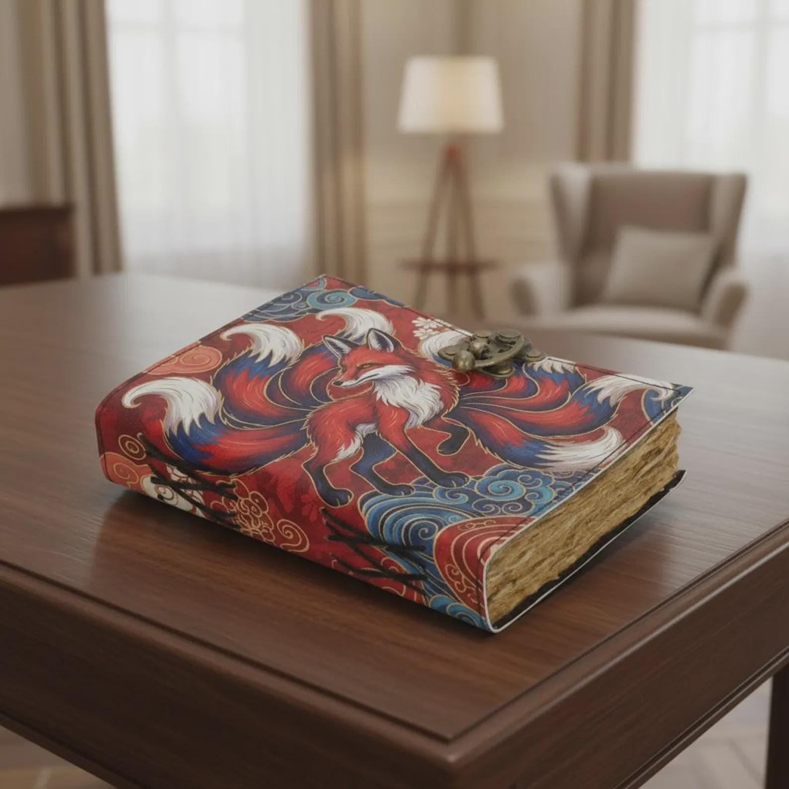 Nine-Tailed Fox Wave Vintage Journal - Image 6