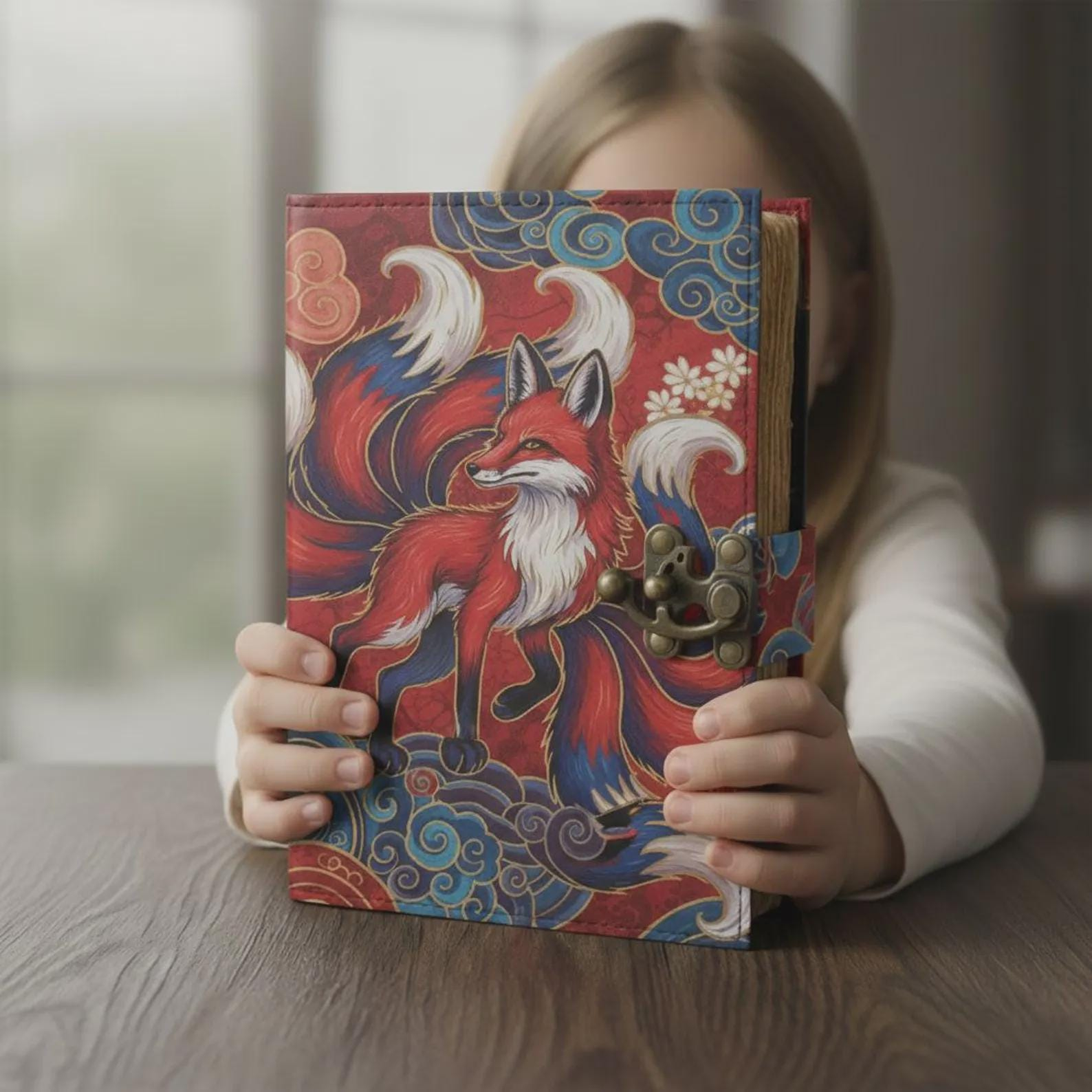 Nine-Tailed Fox Wave Vintage Journal - Image 4