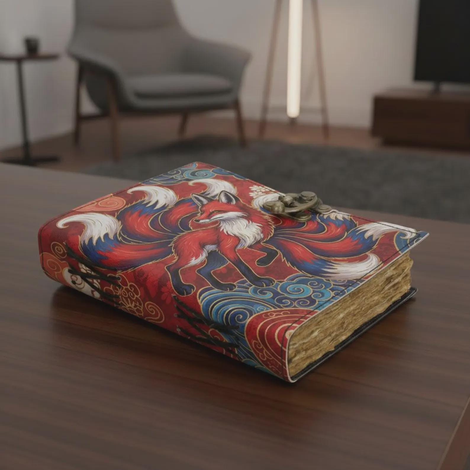 Nine-Tailed Fox Wave Vintage Journal - Image 2
