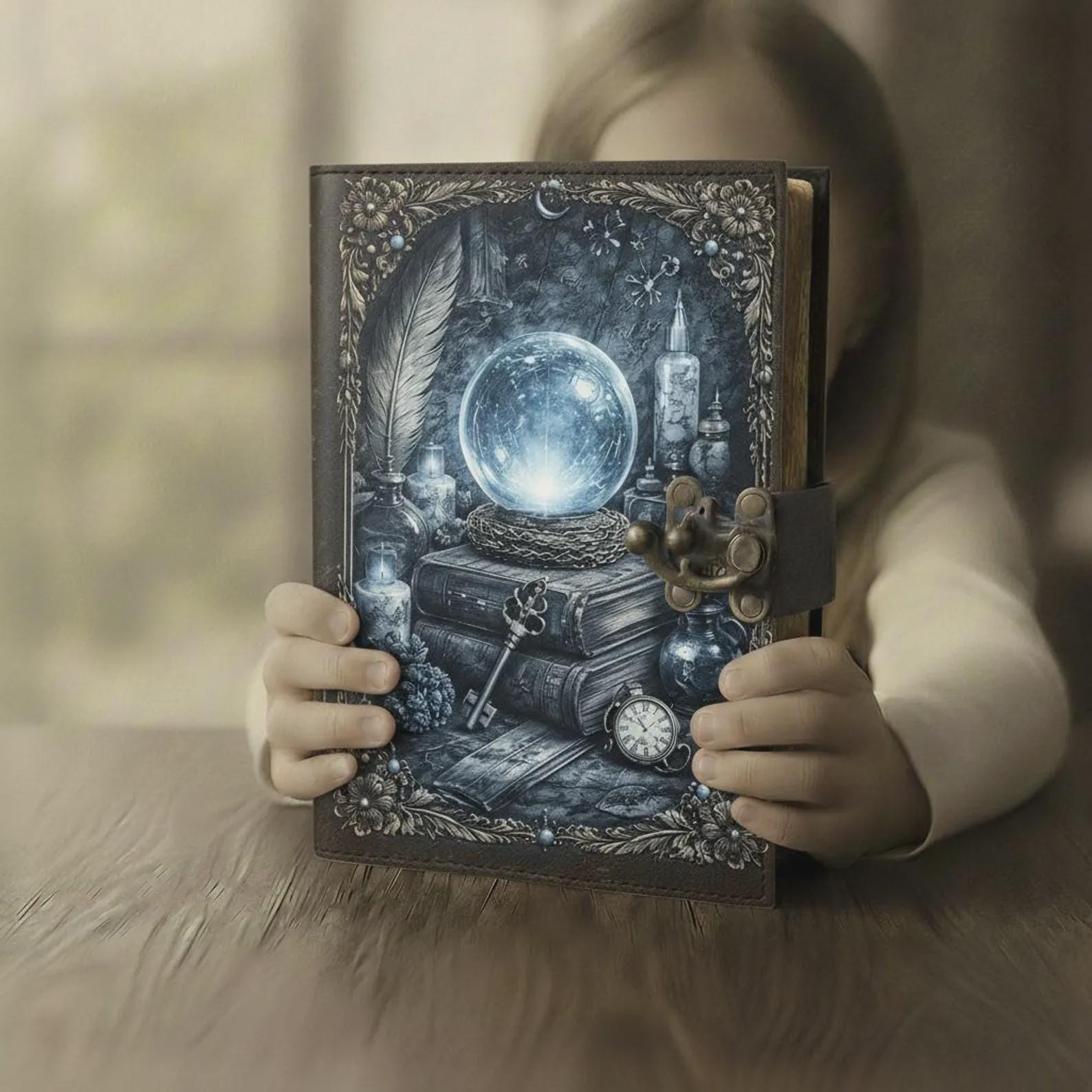 Crystal Ball Moon Vintage Journal - Image 4