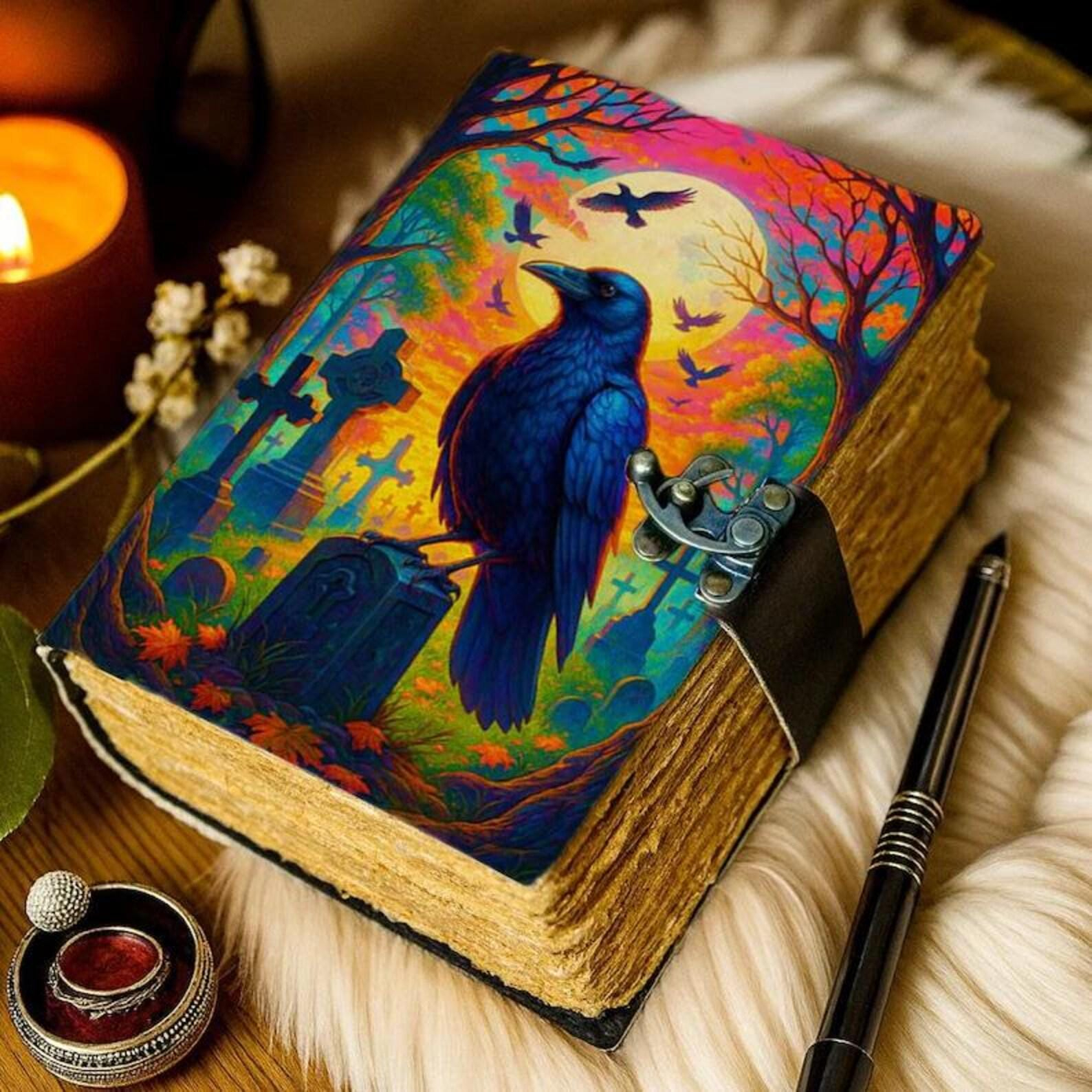 Raven Moon Graveyard Vintage Journal