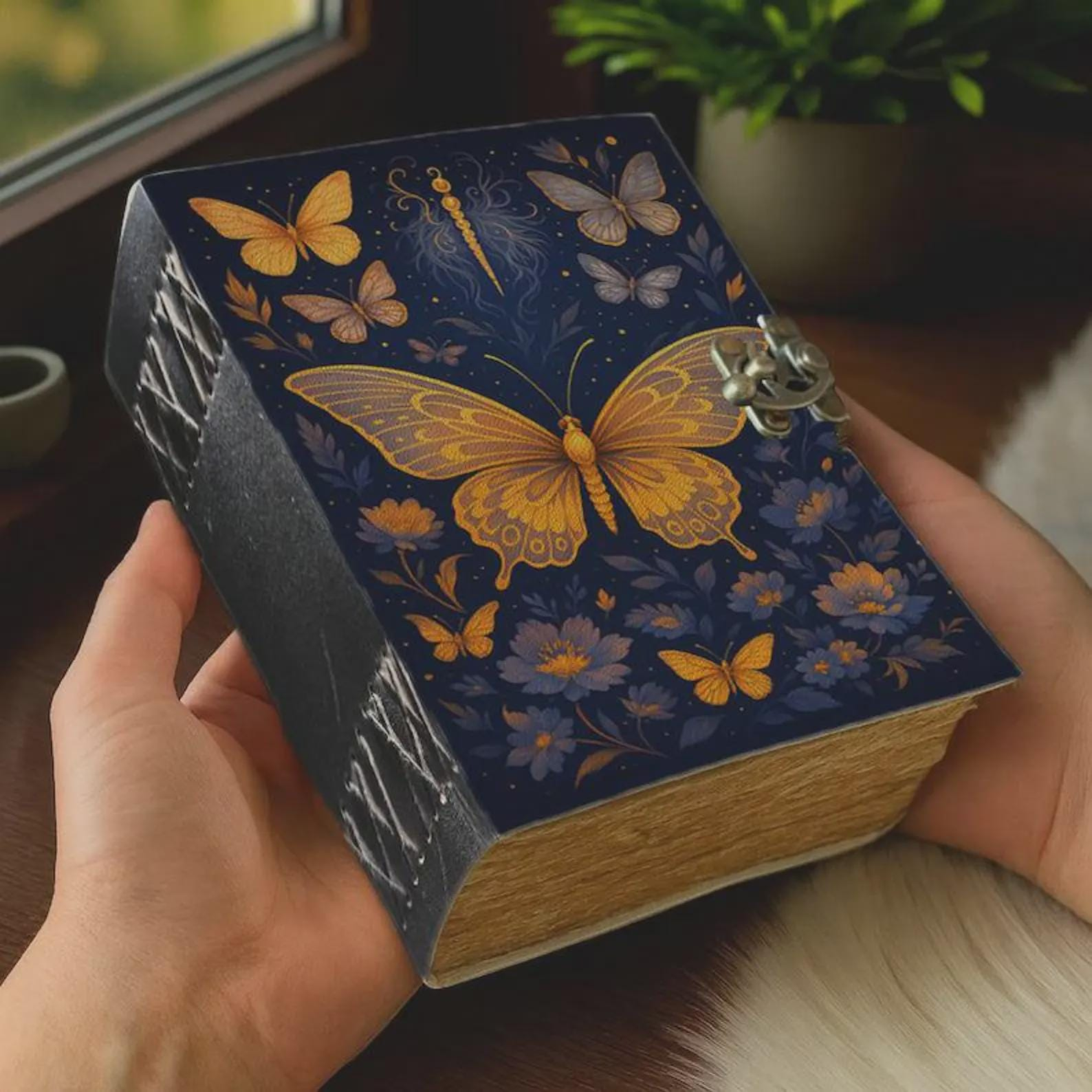 Golden Butterfly Floral Vintage Journal - Image 5