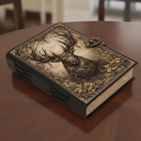 Antlered Stag Woodland Vintage Journal