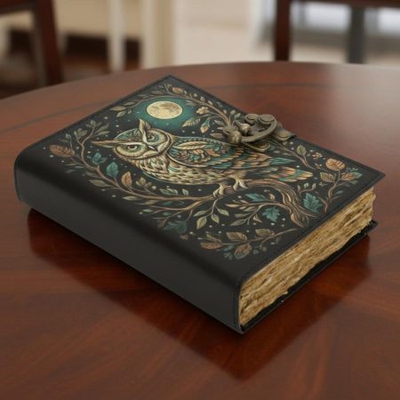 Moonlit Owl Woodland Vintage Journal