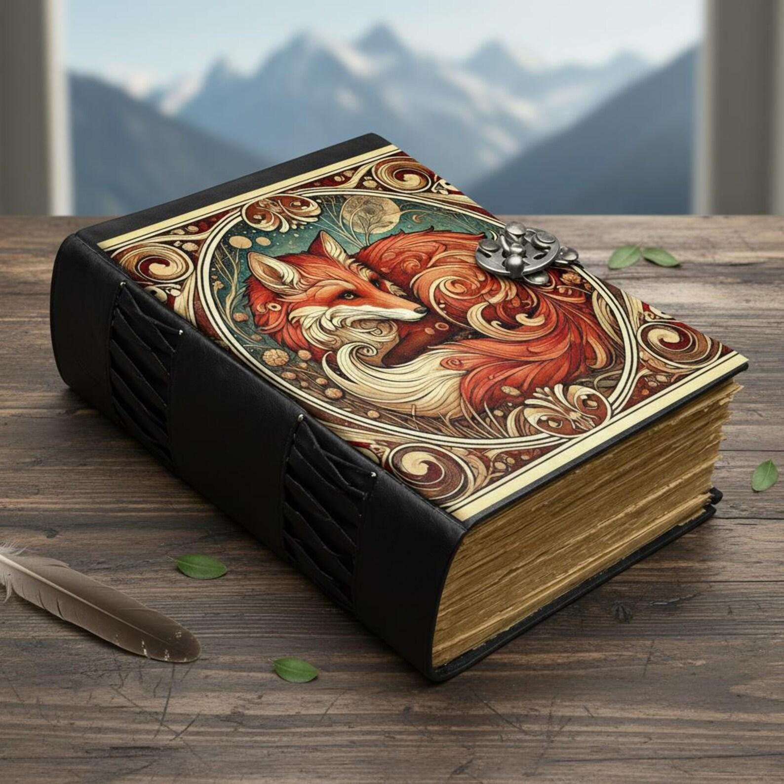 Ornate Fox Woodland Vintage Journal