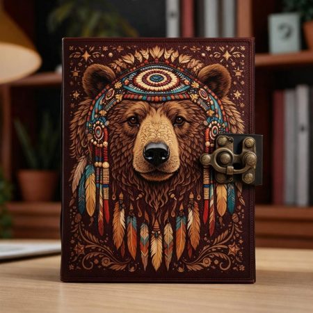 Boho Bear Dreamcatcher Vintage Journal