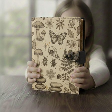 Butterfly Mushroom Botanical Vintage Journal