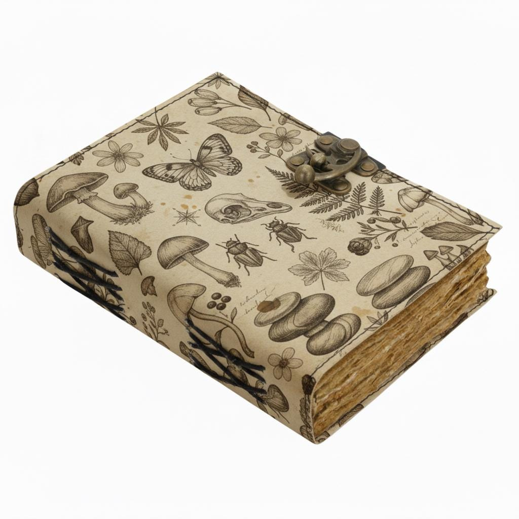 Butterfly Mushroom Botanical Vintage Journal - Image 4