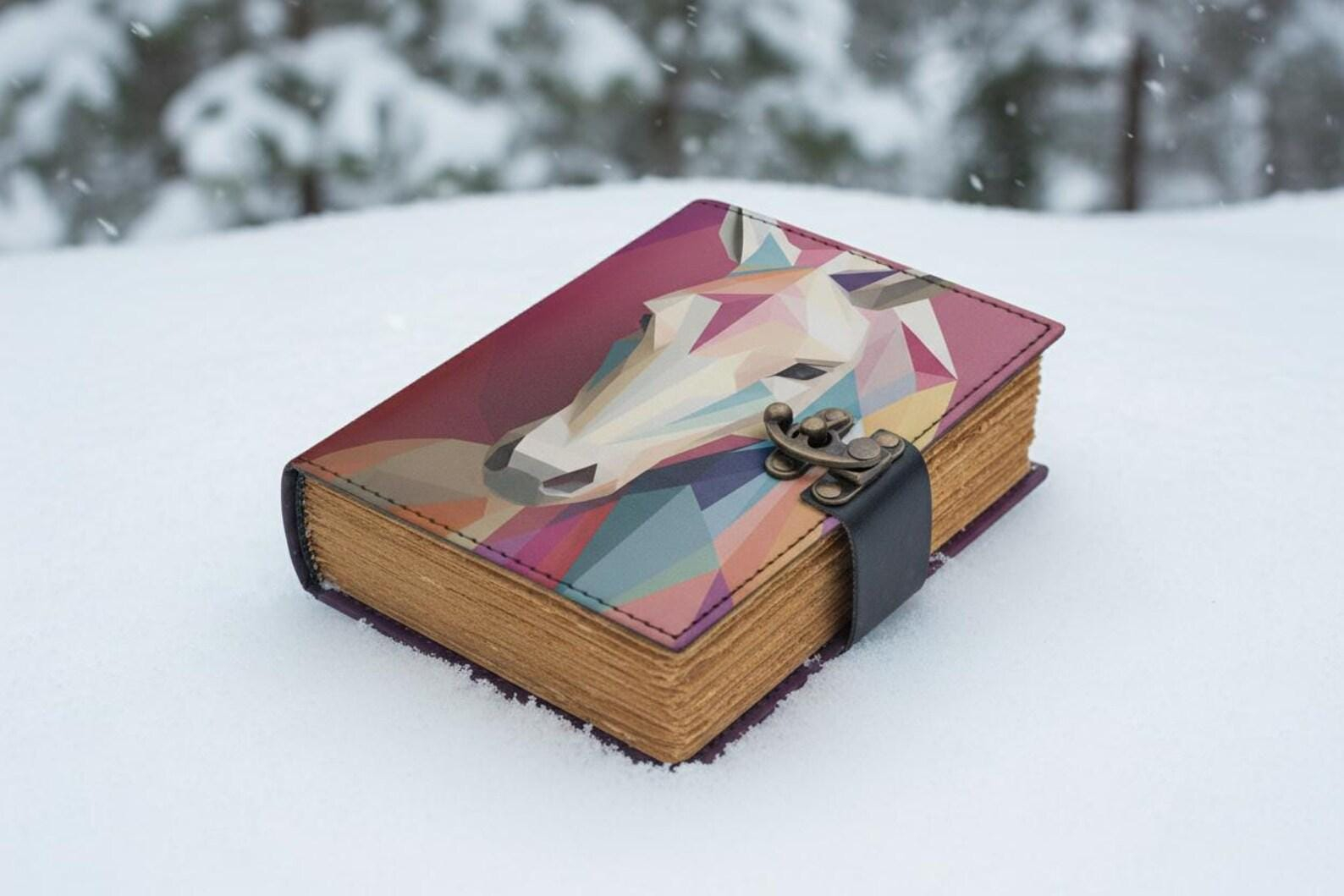 Geometric Unicorn Vintage Journal